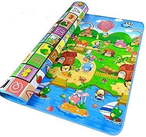 Double Sided Water Proof Baby Play Mat Play mats for Kids Large Size Baby Carpet Play mat Crawling Baby( 5.5 x 3.5 feet)