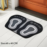 Foot Shape Water Super Absorbent Non-Slip Bath Mat