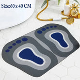 Foot Shape Water Super Absorbent Non-Slip Bath Mat