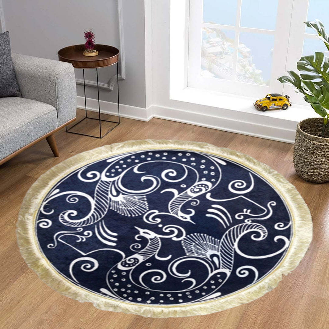 Persian Round Rug Round Rug Carpet Room Carpet  3 x 3 Feet