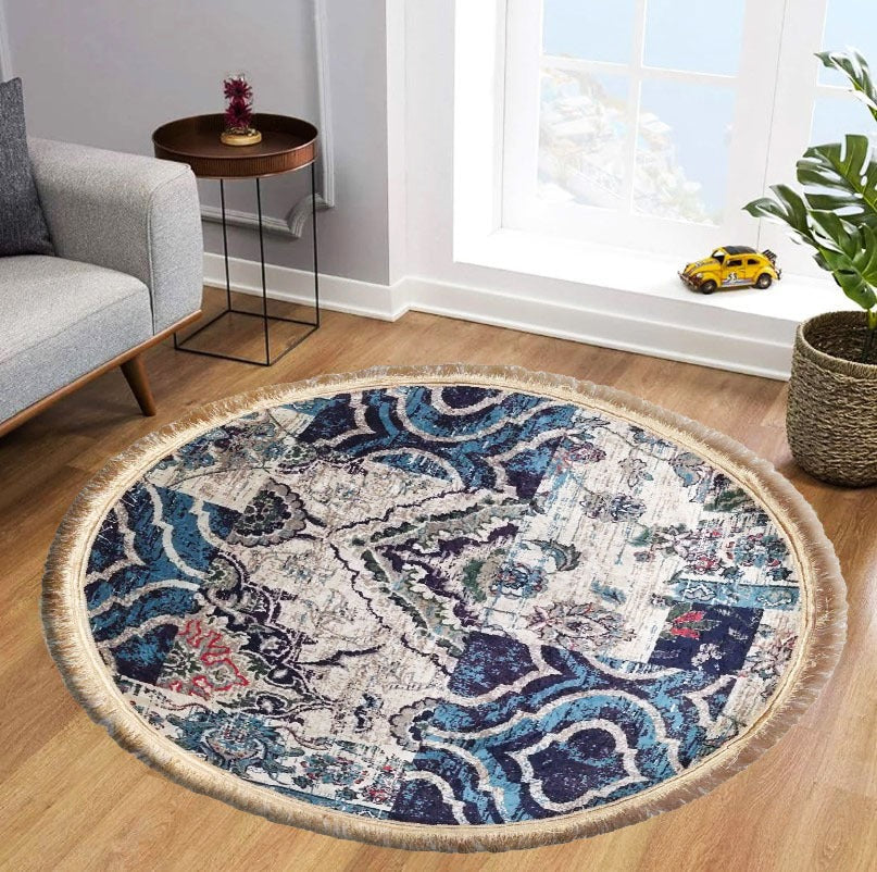 Persian Round Rug Round Rug Carpet Room Carpet  3 x 3 Feet