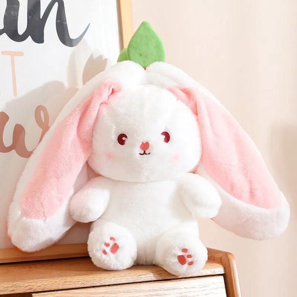 Strawberry Bunny | Pink & Orange | Scented | 25 cm