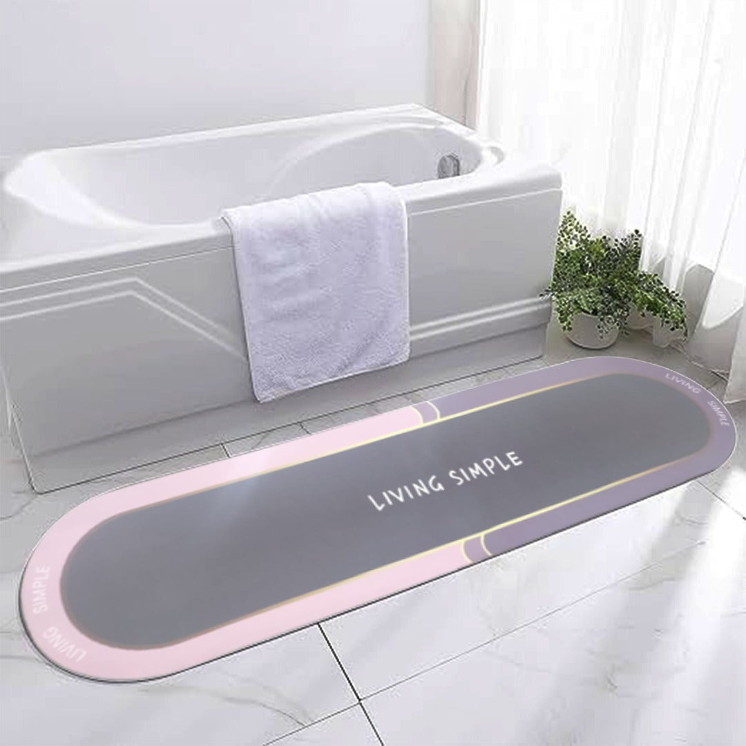 Super Absorbent Anti Slip Large Runner For Bathroom ( Large 15 X 57 Inches )