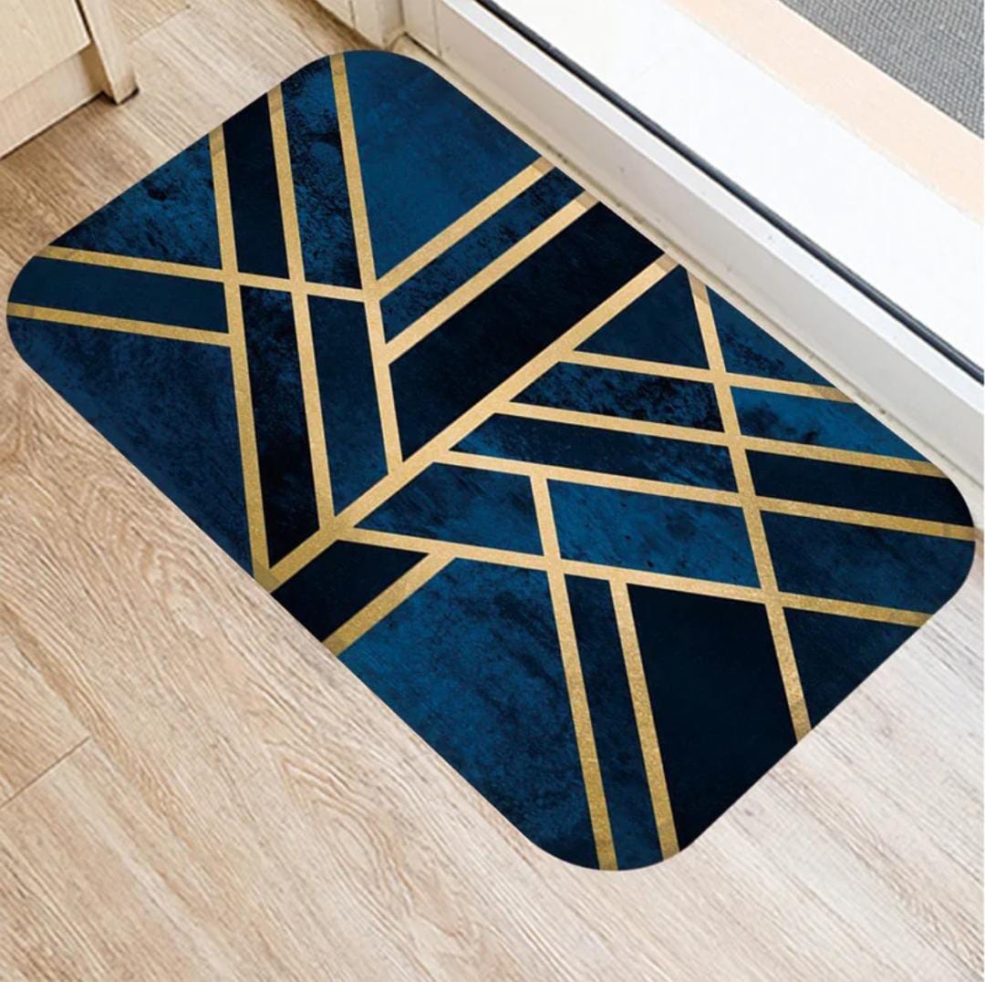 Super Magic Water Absorbent Floor Mat Blue Bathroom ( 899 RS )