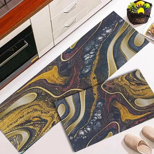 Absorbent Anti Slip Kitchen Mat Floor Set OR Runner