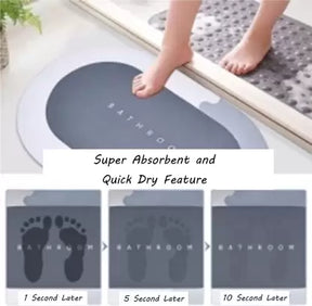 Super Magic Water Absorbent Floor Mat Blue Bathroom ( 899 RS )