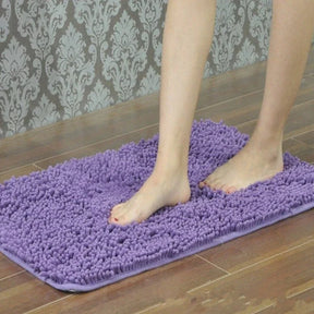 Microfiber anti Slip Bath Mat- Blue