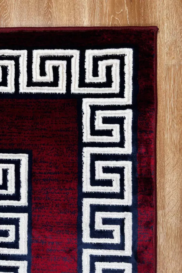 Maroon Rug Versace Article  -Turkish Rug 4x6ft