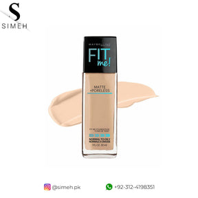 Maybelline Fit Me Matte & Pore less Mattifying Liquid Foundation Normal/Oily Skin