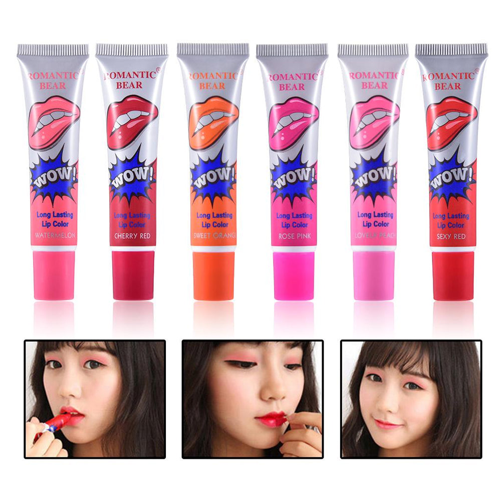 Long Lasting Waterproof Lip Gloss Pack of 6