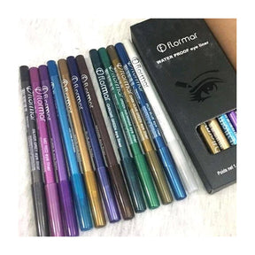 Pack of 12 Glitter Lip And Eye Liner Pencil