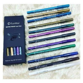 Pack of 12 Glitter Lip And Eye Liner Pencil