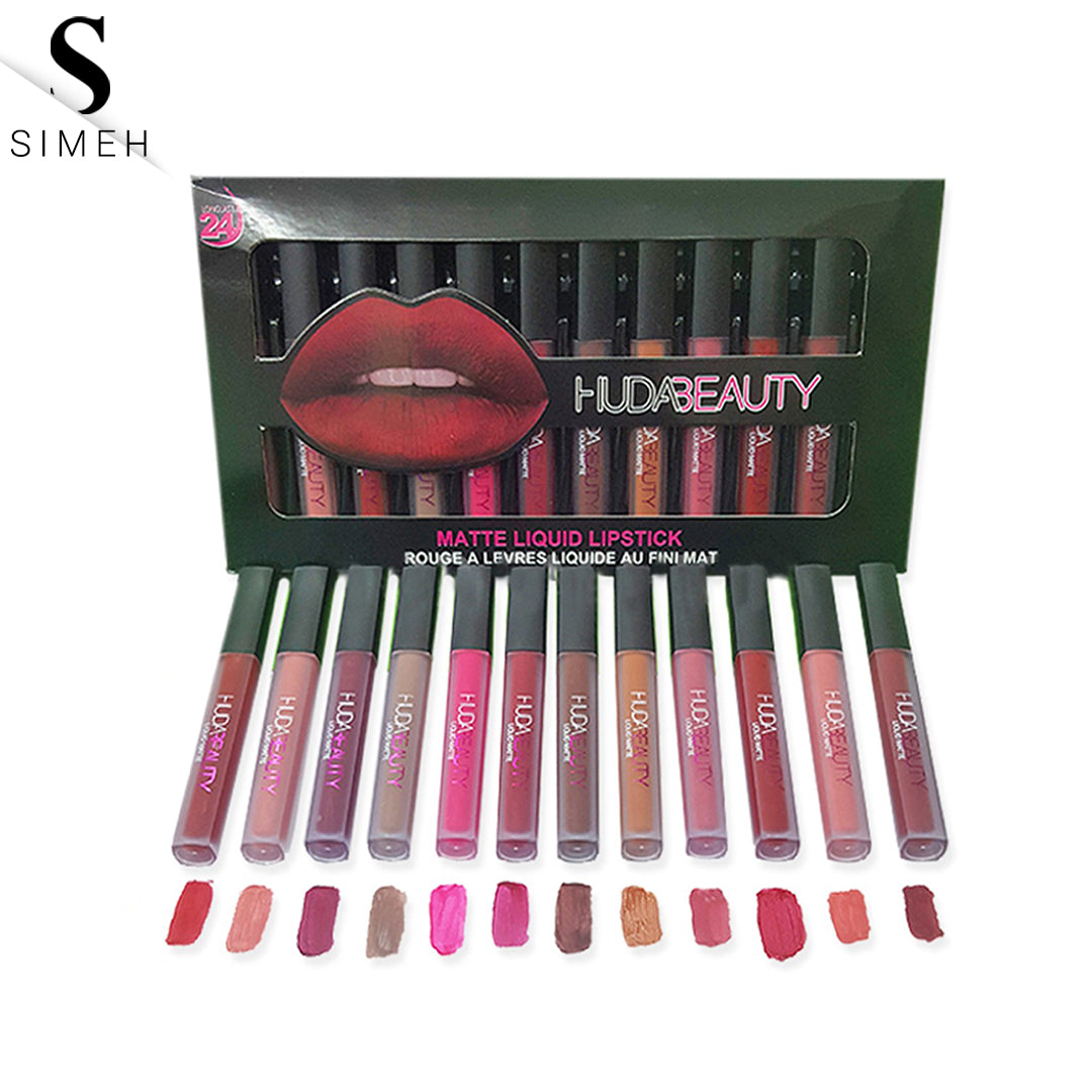 Simeh Matte Gloss Tray Pack of 12 | Huda Beauty