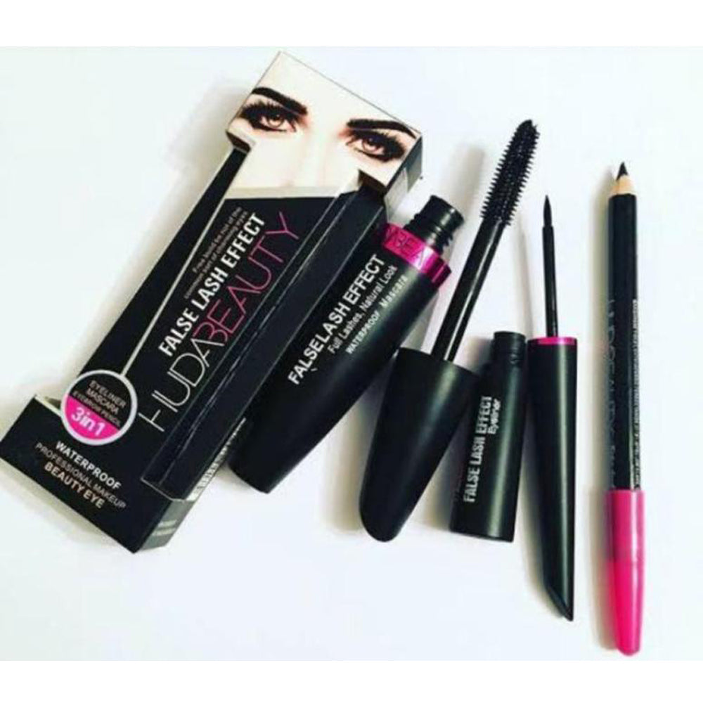 HUDA Beauty 3 in 1 Liner Mascara Eyebrow Pencil