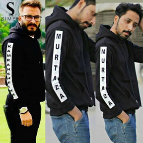 Customized Sleeve Name Hoodie