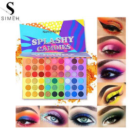 SPLASHY CANDIES Colorful Eyeshadow Palette of 54 Different