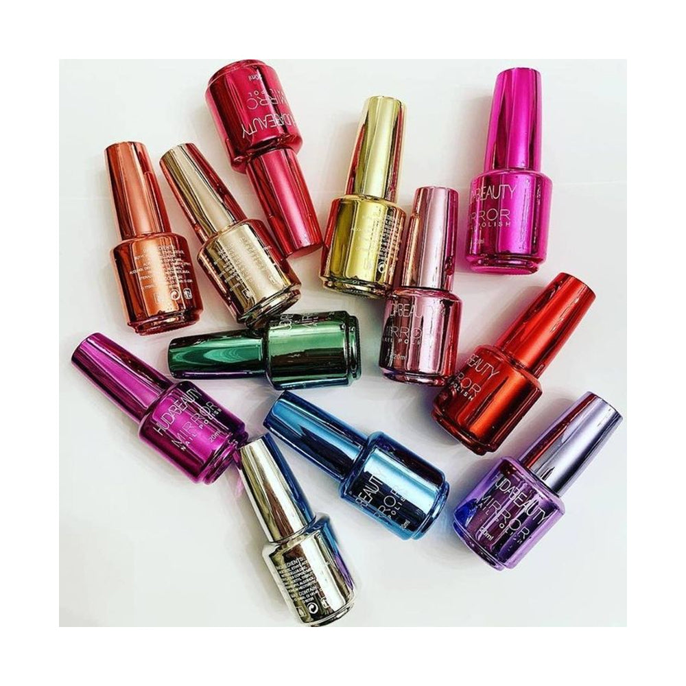 Pack of 12 HUDA Beauty Mirror Nail Polish