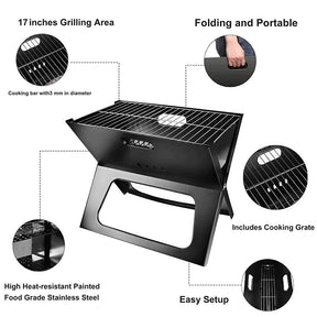 Portable Folding BBQ Grill Set