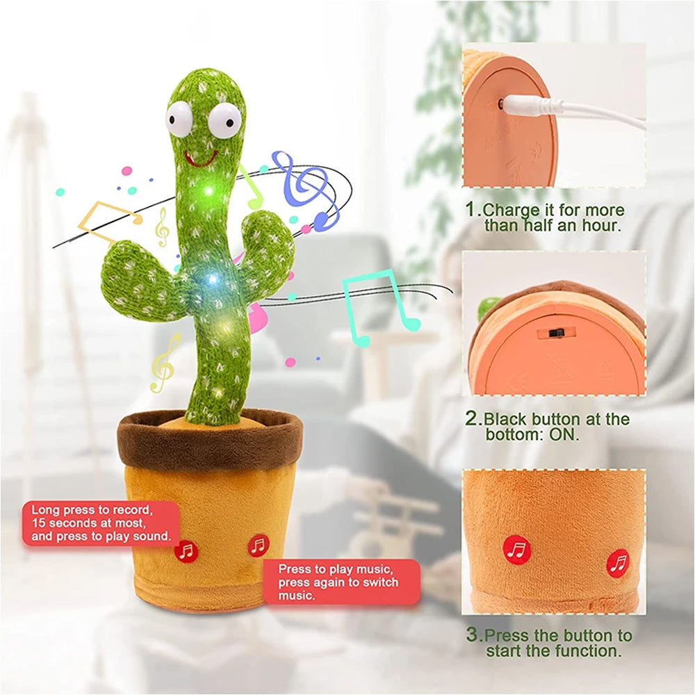 Dancing Talking Cactus Plush Toy