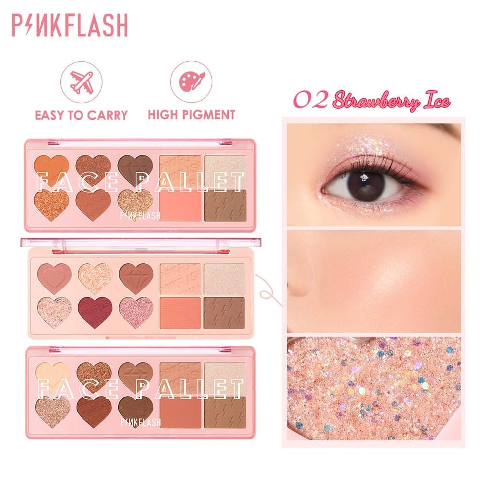 PinkFlash Face Palette (M02) – Caramel Toffee