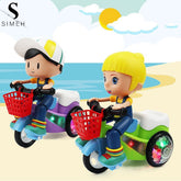 Electric Tricycle Toy Children’s Stunt Tricycle Music And Light Electric Rotation