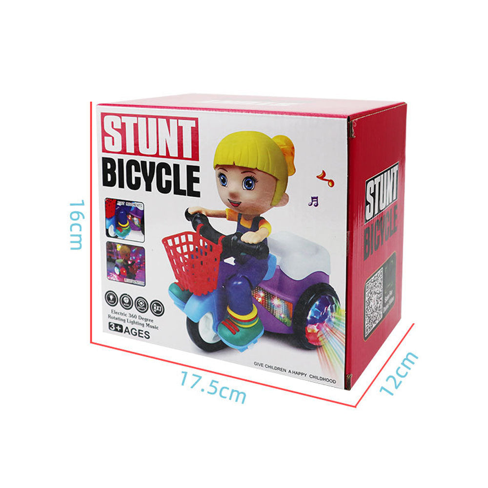 Electric Tricycle Toy Children’s Stunt Tricycle Music And Light Electric Rotation