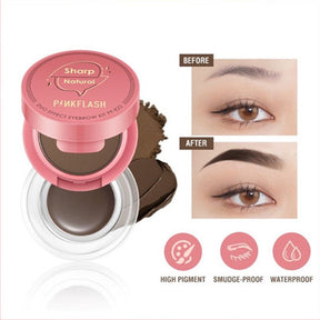 SIMEH | PINKFLASH PF-E22 Eyebrow Gel & Powder Kit 2 in 1 Duo Effect