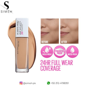 Maybelline New York Super Stay Full Coverage 24H Liquid Foundation