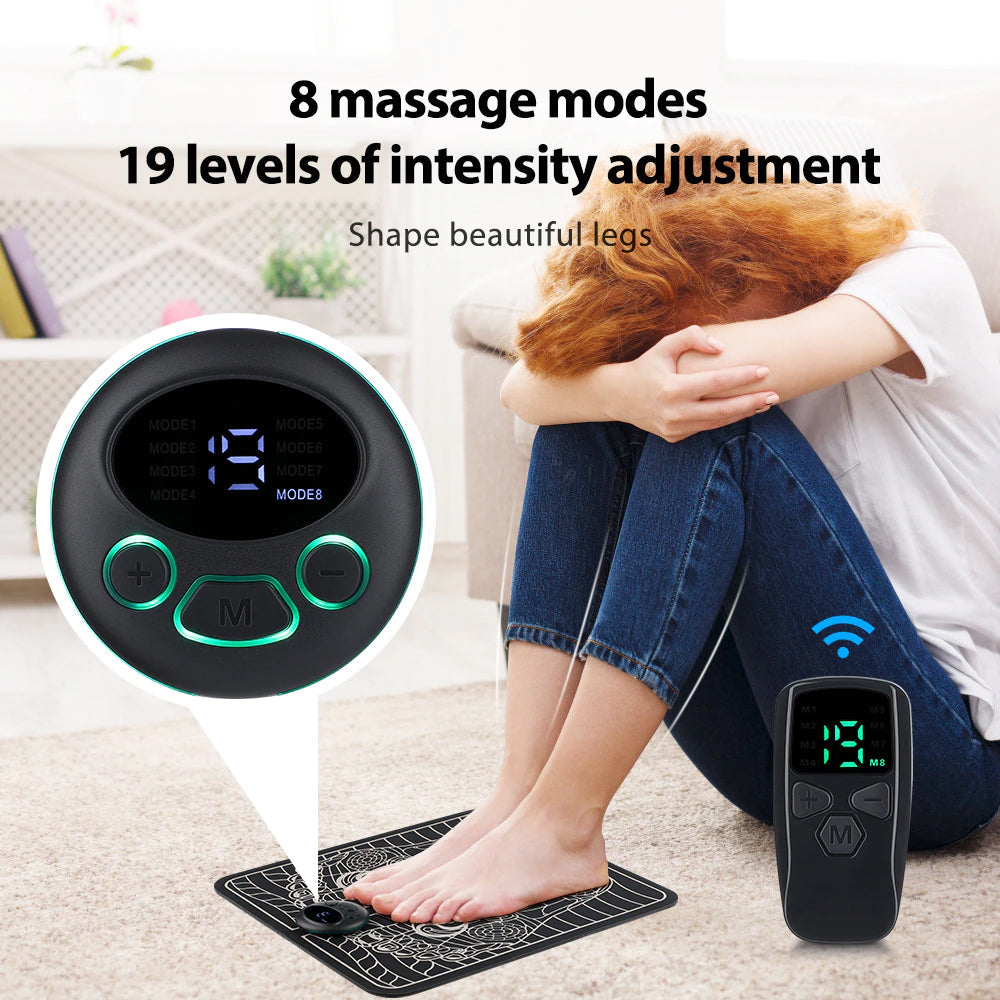 EMS Electric Foot Massager Pad Muscle Stimulator