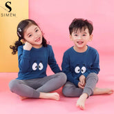 Cartoon Eyes Printed Design Styles Kids Night Suits Full Sleeves Kids Night Suits Kids Sleepwear Kids Night Dress