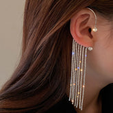 Long Hanging Earrings For Women Sparkling Tassel