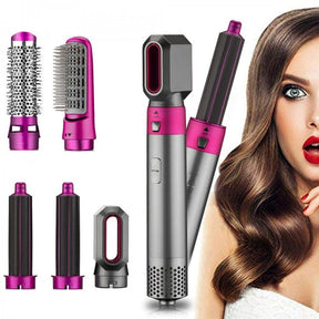 5 in 1 Interchangeable Hot Air Brush & Hair Dryer