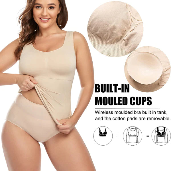 Imported™ Instant 2in 1 Camisoles Body Shapewear For (Women)