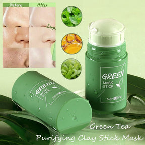 Clean Pores Oil 40g Original Green Face Mask, Natural Green Mask Stick For Face Hydrating